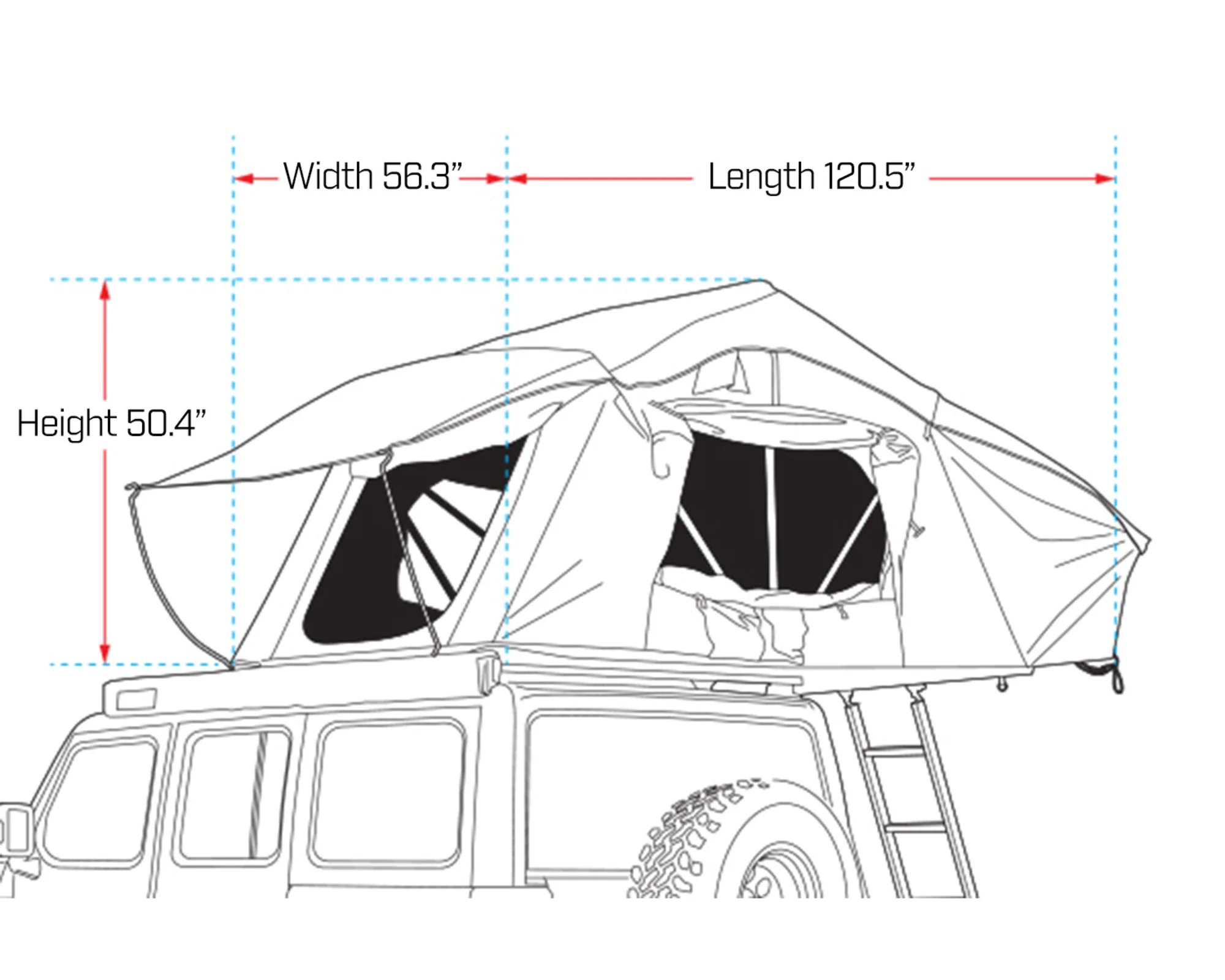 Cross 1200 MK2 Rooftop Tent - Image 9