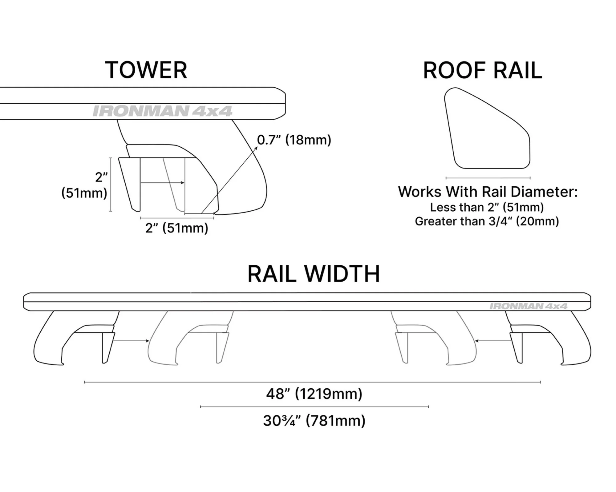 Universal Atlas Roof Rack Crossbars - Image 10